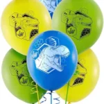 Jurassic World Six (6) Latex Balloons, Multicolor - 6 Count (Party Supplies) {Dino Hybrid}