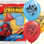 Marvel Spiderman Six Latex Balloons 12" - 6 Count (Party Supplies)