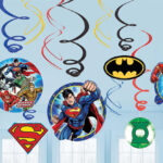 Justice League 'Heroes Unite' Foil Decor - 12 Count (Party Supplies) {DC}