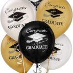 Graduation 12" Printed Latex Balloon Mix - 15 Count (Party Supplies)